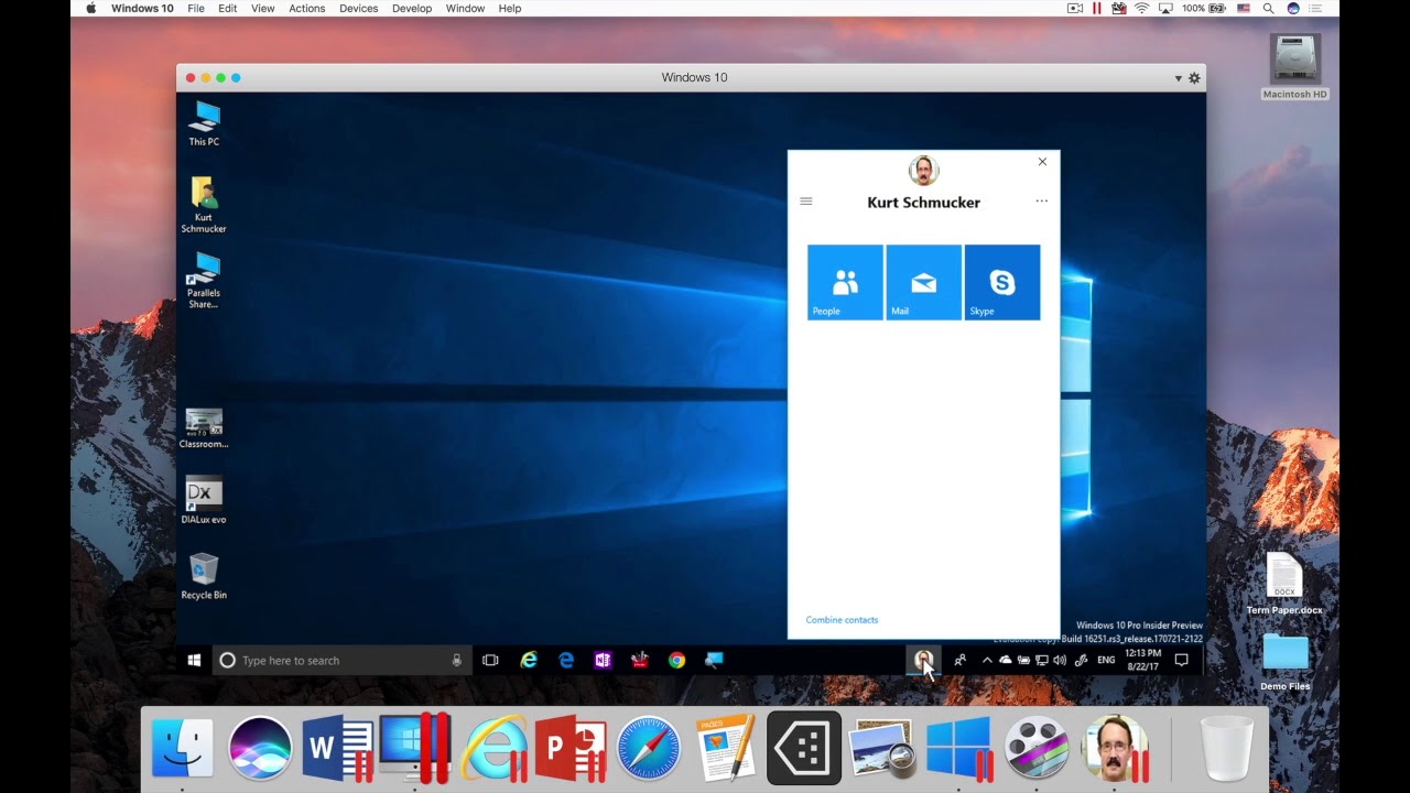 windows 10 demo for mac